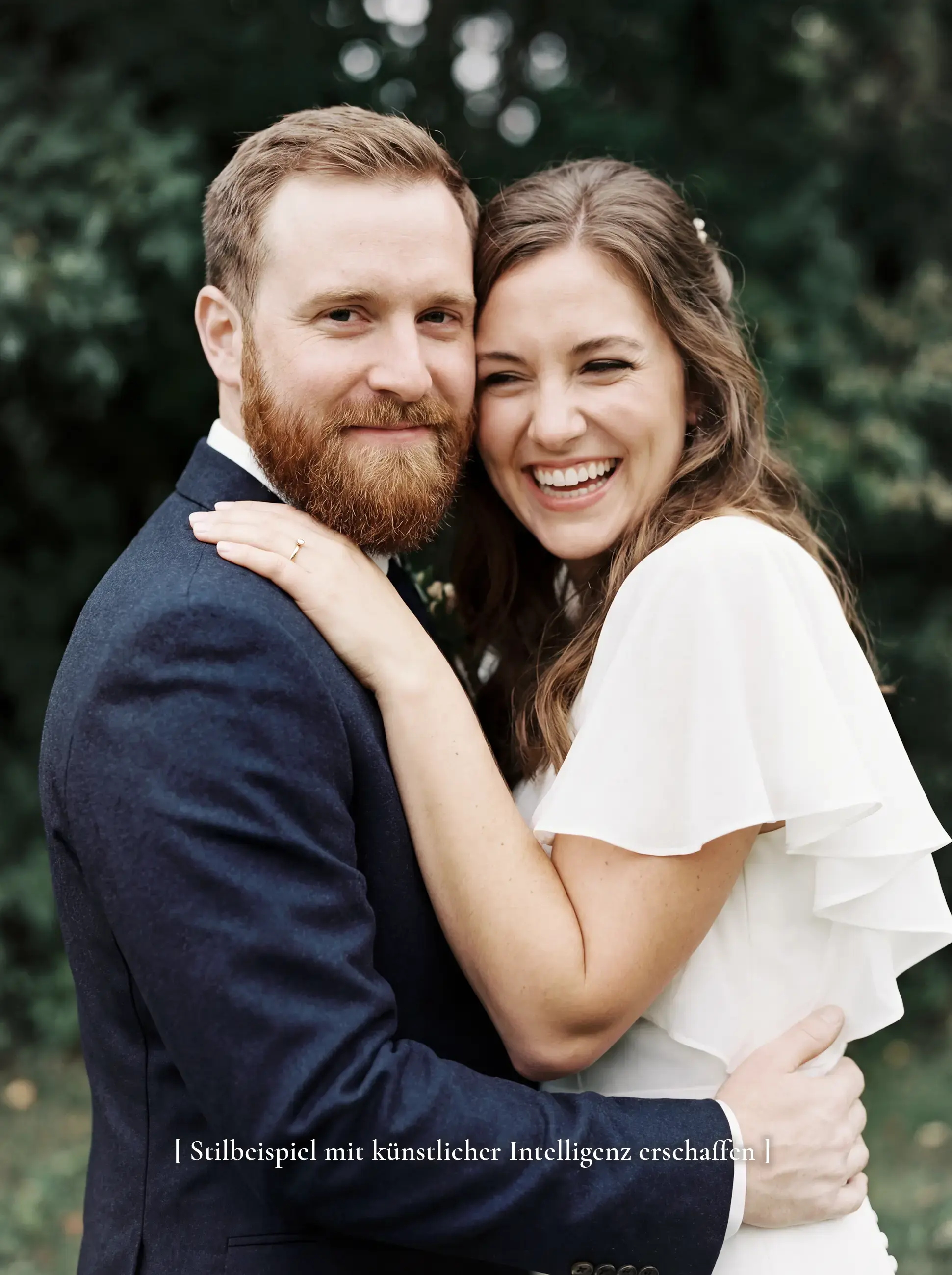 KI-Stilbeispiel: authentische Hochzeitsmomente — Hochzeitsfotograf für Breisach, Freiburg und Kaiserstuhl