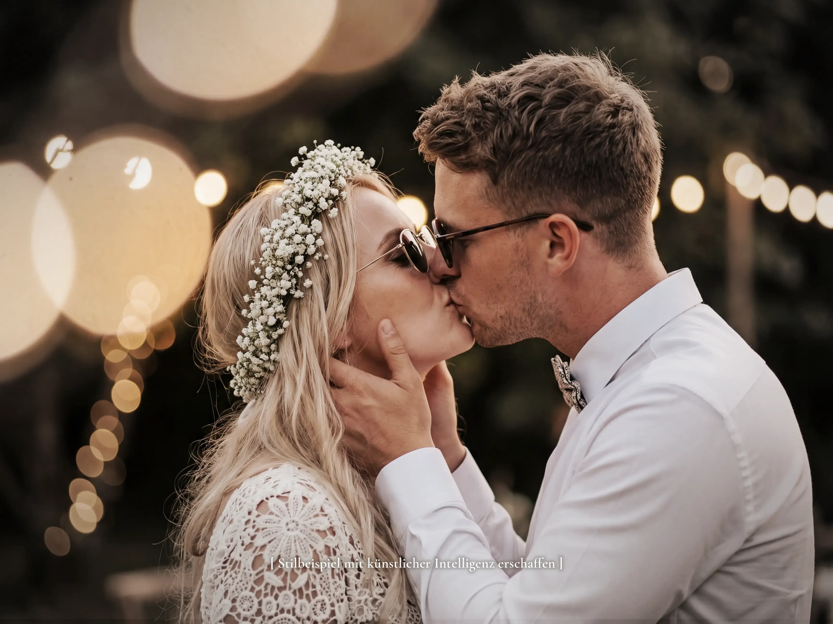 Mit KI gestaltetes Hochzeitsbild — Stilbeispiel von Denis Michel, Hochzeitsfotograf in Südbaden