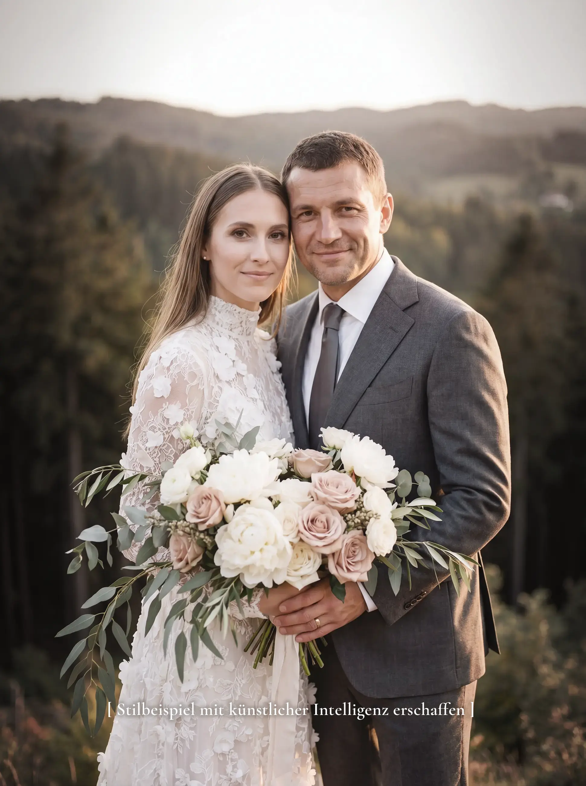 KI-generiertes Stilbeispiel — Hochzeitsfotograf Denis Michel, Tuniberg und Kaiserstuhl