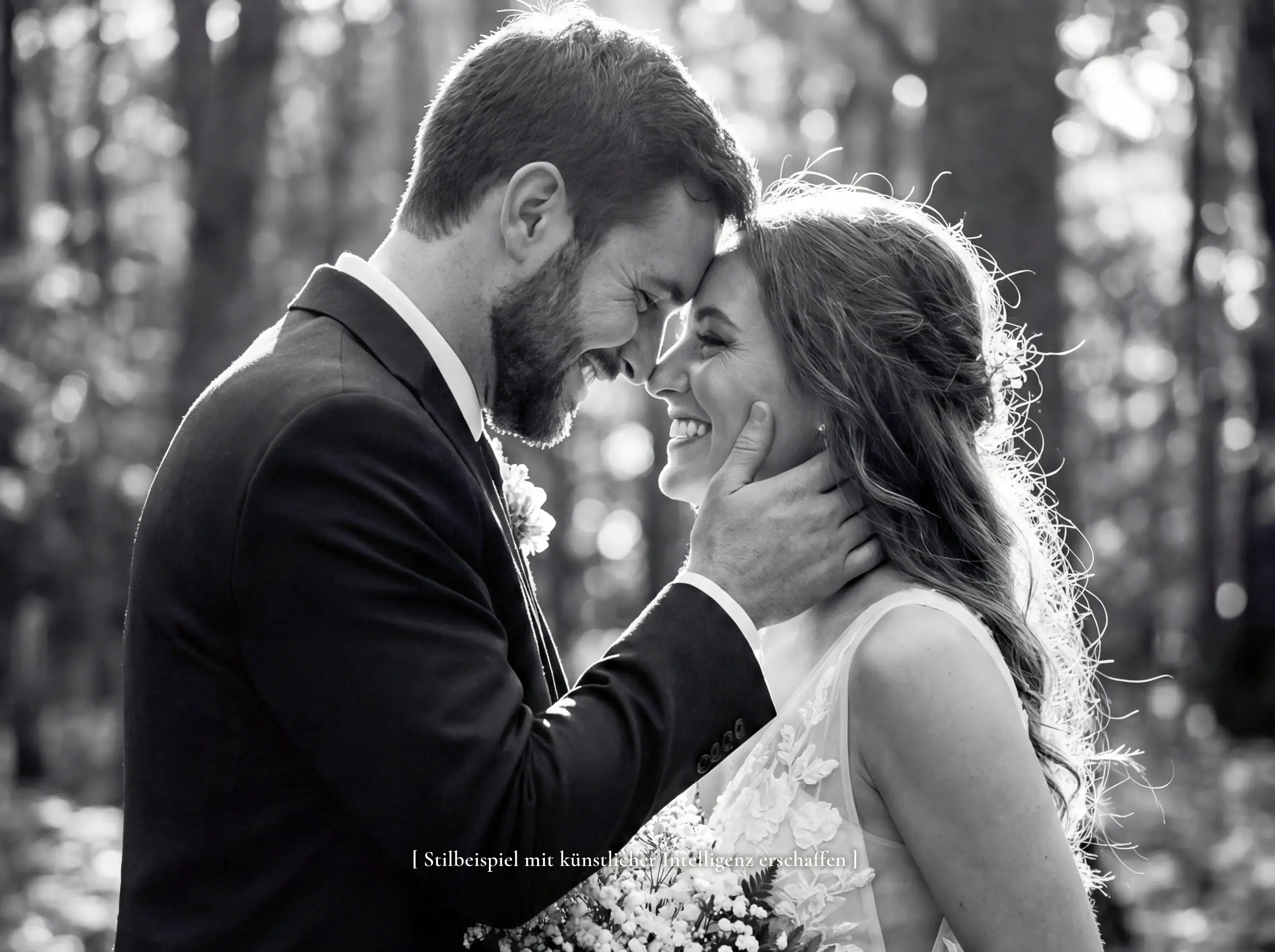 KI-Stilbeispiel — emotionale Hochzeitsfotografie für Breisach, Freiburg im Breisgau und das Markgräflerland